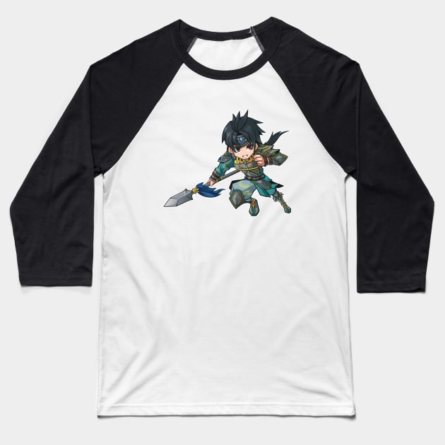 Chibi Zhao Yun Baseball T-Shirt by Xar623